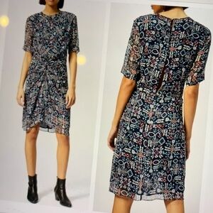 Isabel Marant Etoile Silk Floral Drape Dress 4